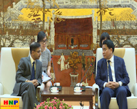Chủ tịch UBND thành phố Hà Nội Nguyễn Đức Chung tiếp Đại sứ Ấn Độ Pranay Verma